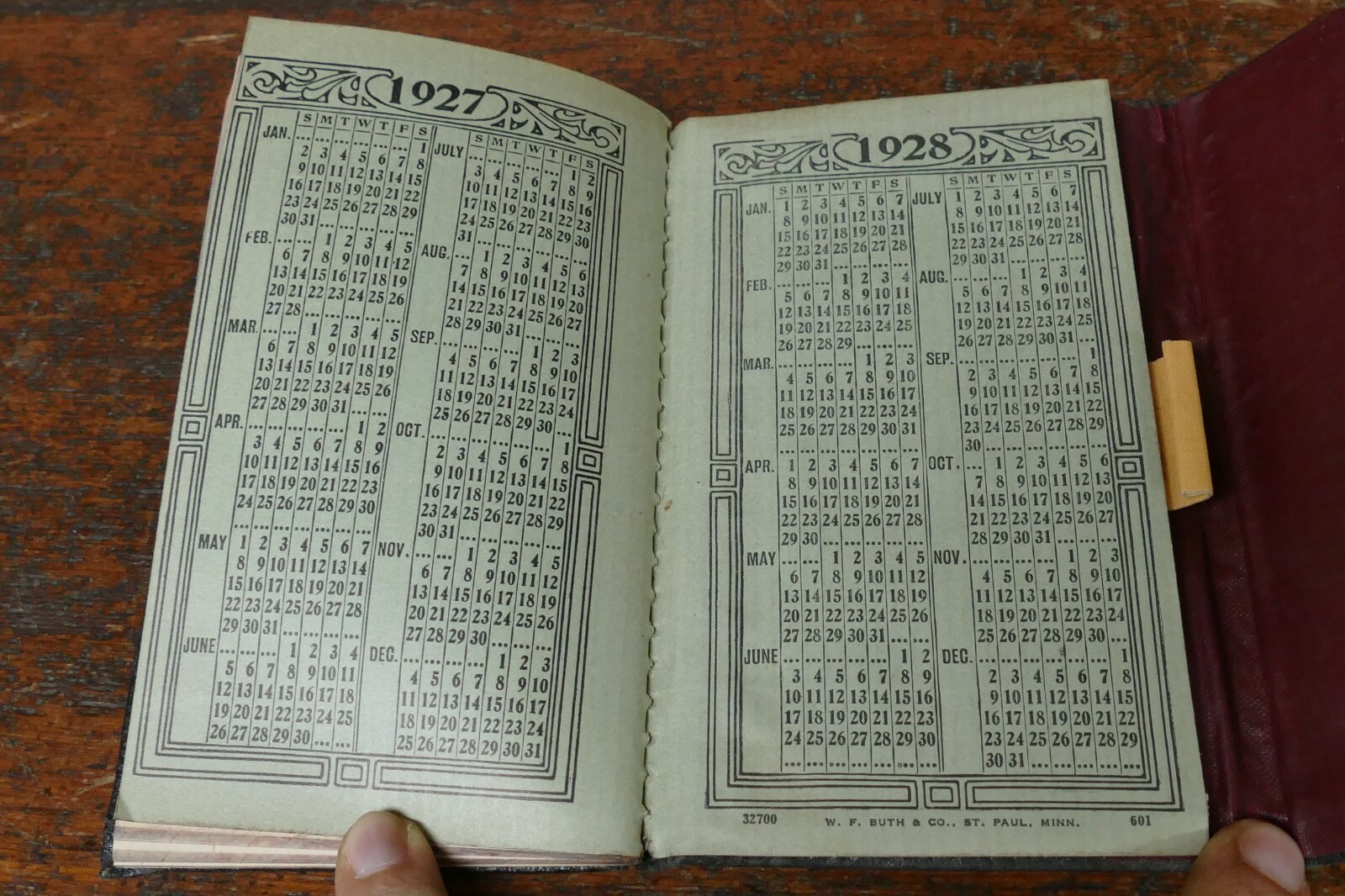 Vintage 1928 Crosby & Sons Union Stock Yard St. Paul MN Commission Ledger Book