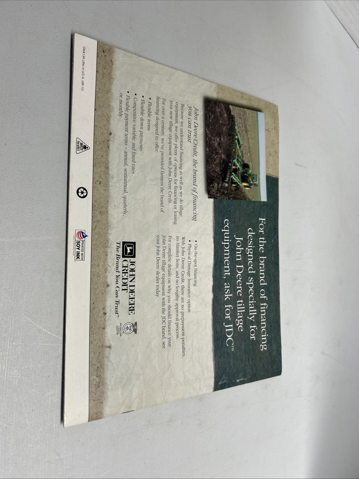 John Deere Primary Tillage Equipment for 1999 Brochure FCCA25