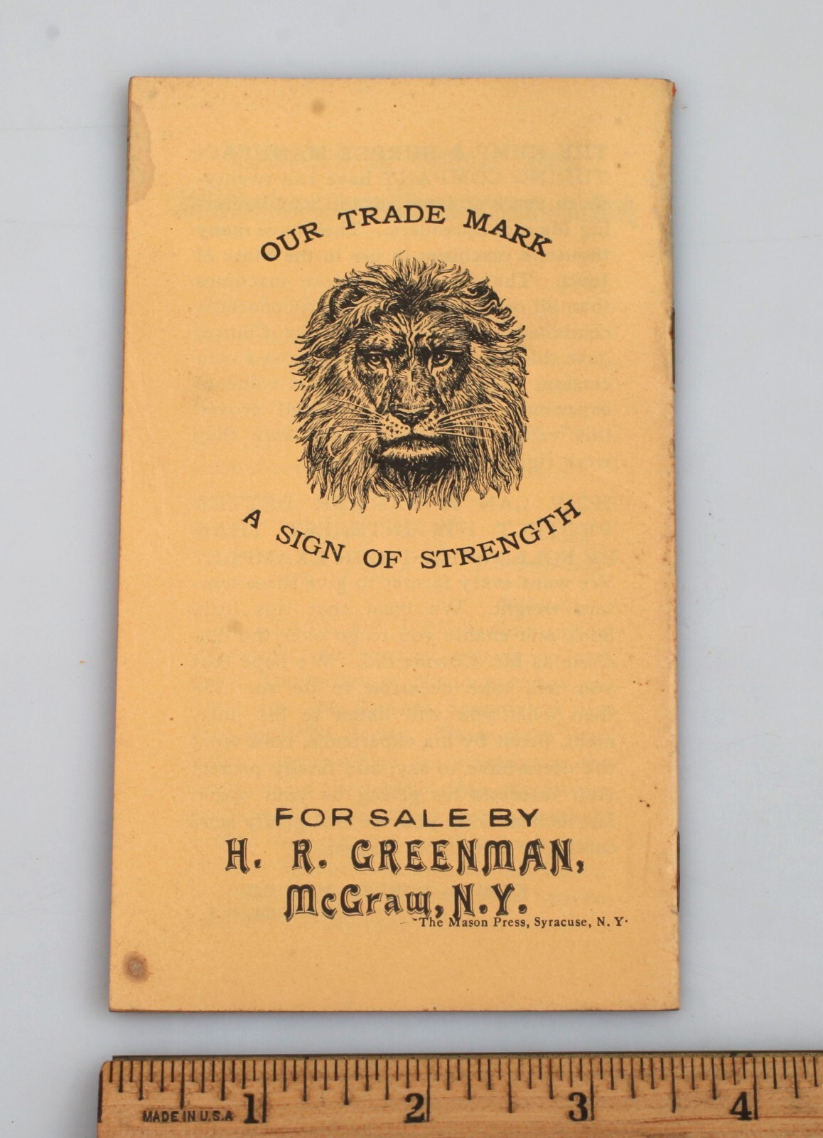 1905 Why the State of Iowa Bought Success Manure Spreaders Pamphlet Advertising