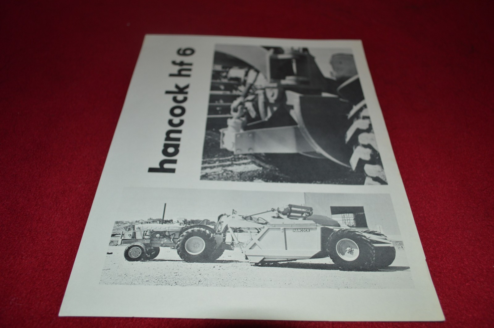 Hancock HF6 Elevating Scraper Dealers Brochure YABE12 ver3