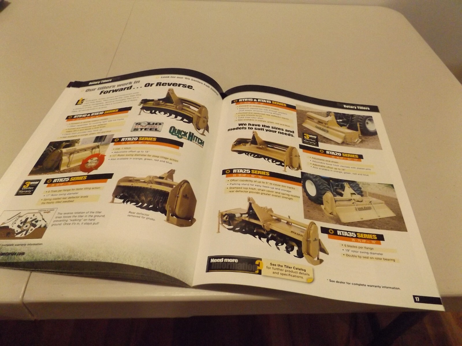 LAND PRIDE PRODUCT GUIDE, Mowers, Cutters, Seeders Etc, LIT # BAC 32739 5/05