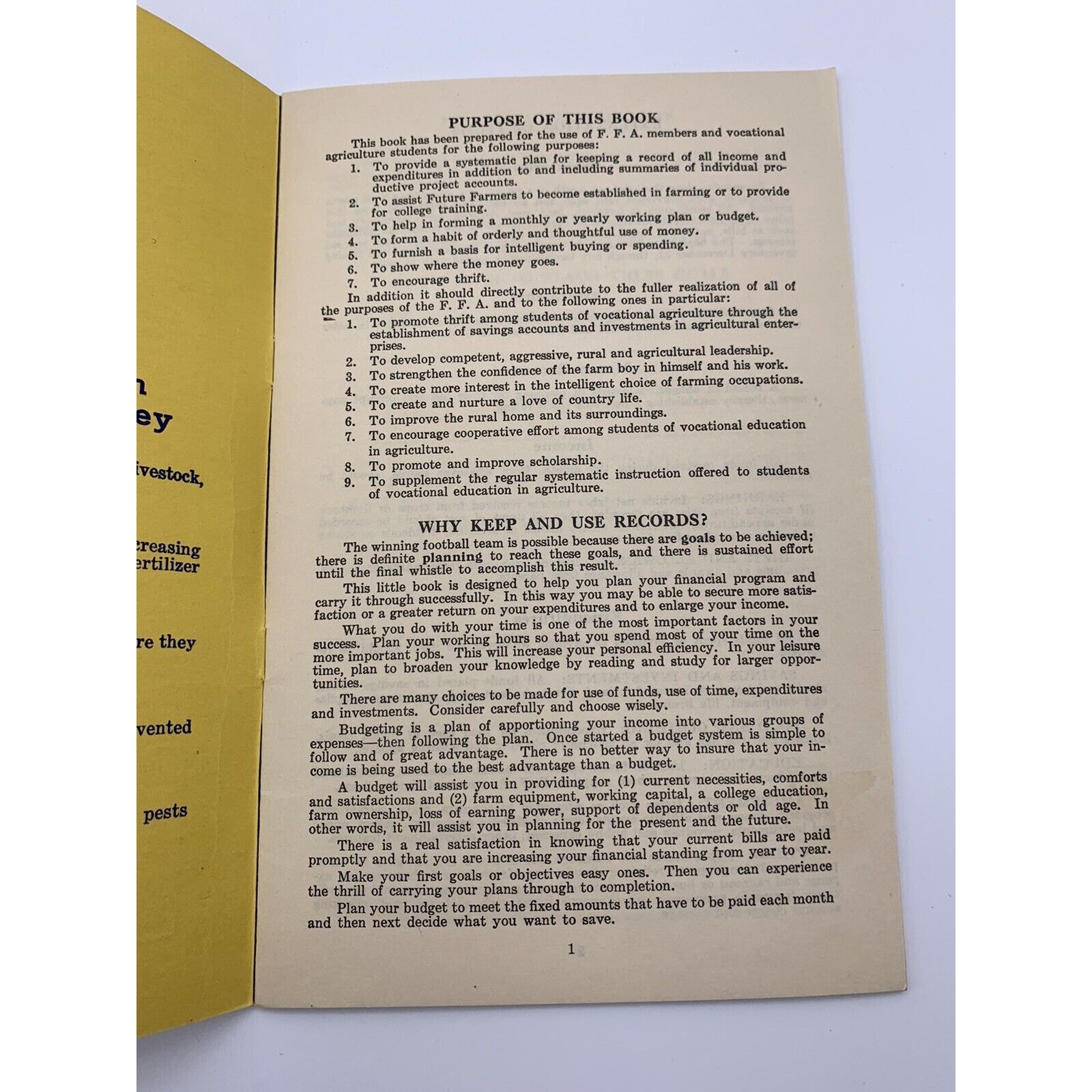 1944 Farm Account Book Mid States Fence Agricultural Accounting and Budgeting