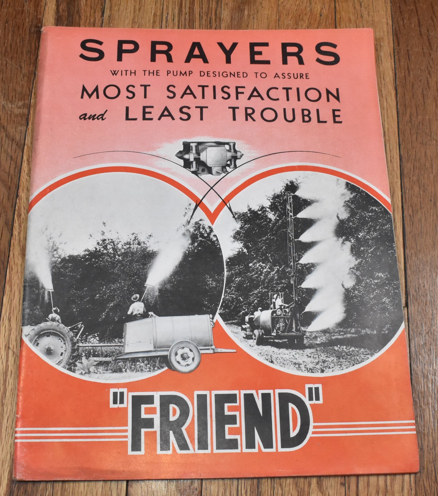 Vintage Friend Pump Sprayer Advertising Sales Brochure
