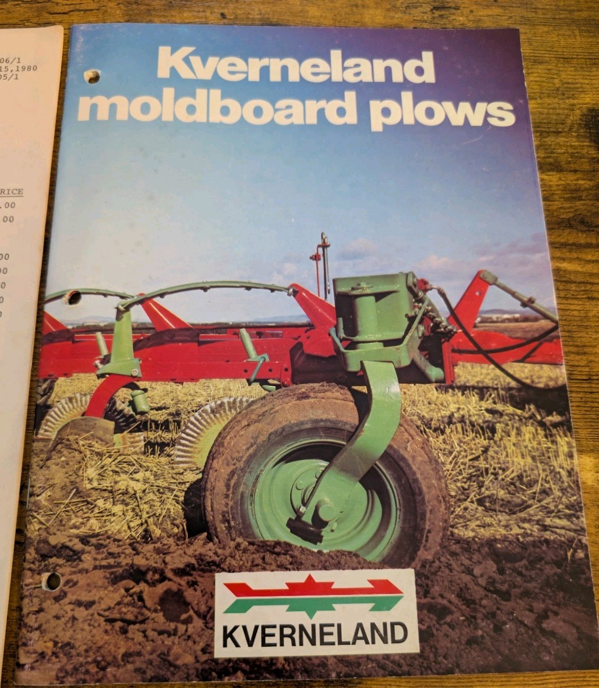 Kverneland Moldboard Plows Agriculture Farm Implement Advertising Brochure