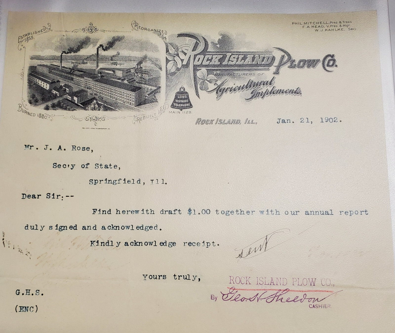 Rock Island Plow Company, 1902. Rock Island, Illinois