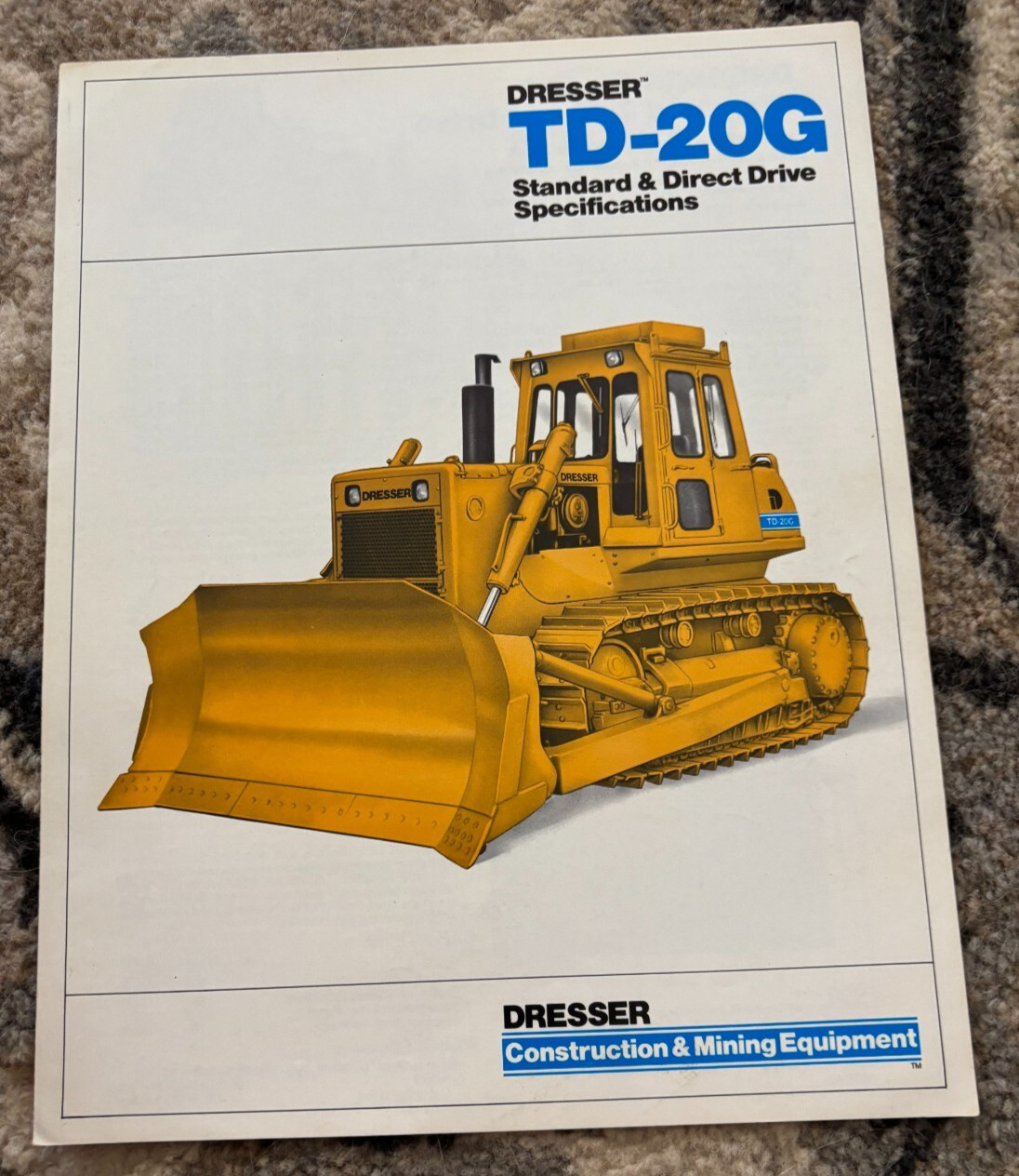 Dresser TD-20G Crawler Tractor Dozer Brochure FCCA