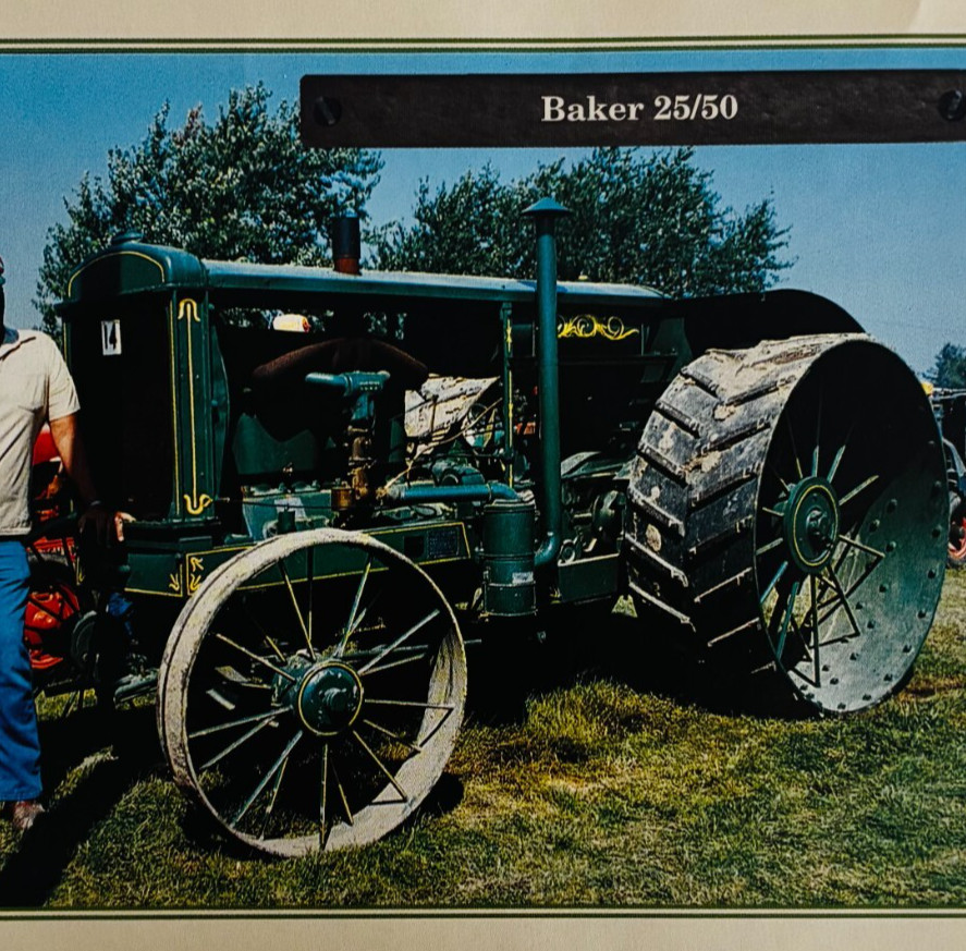 1930 Baker 25/50 Antique Tractor 1970-80s Book Print Agriculture Farming C80B