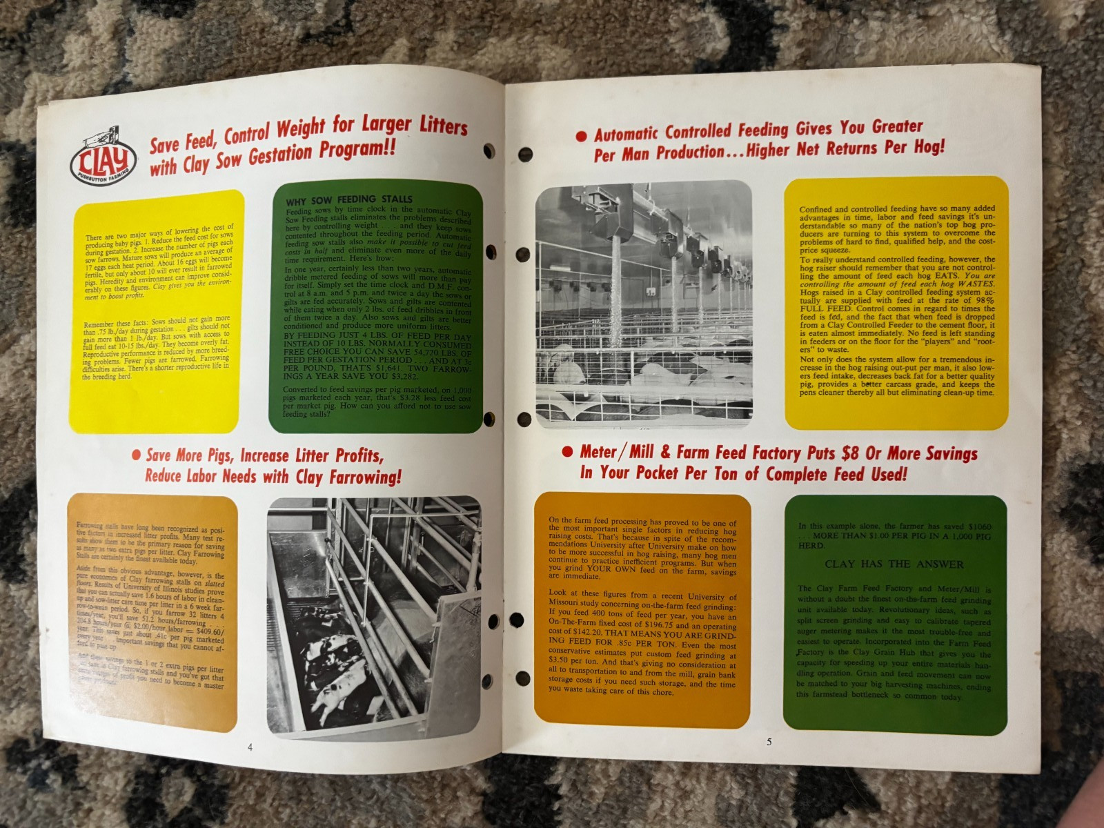 Clay Total Confinement Hog Systems For 1967 Brochure DCPA26