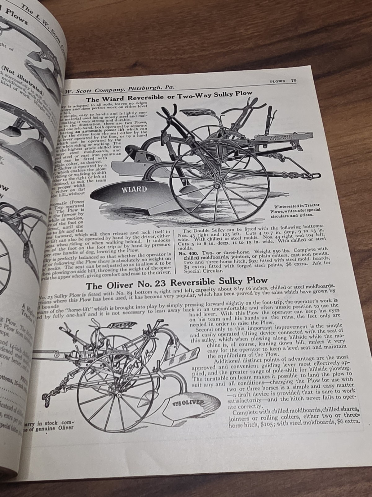 1926 Scott Co Catalog Farm Machinery Tools Plows Seeds Flowers Washer