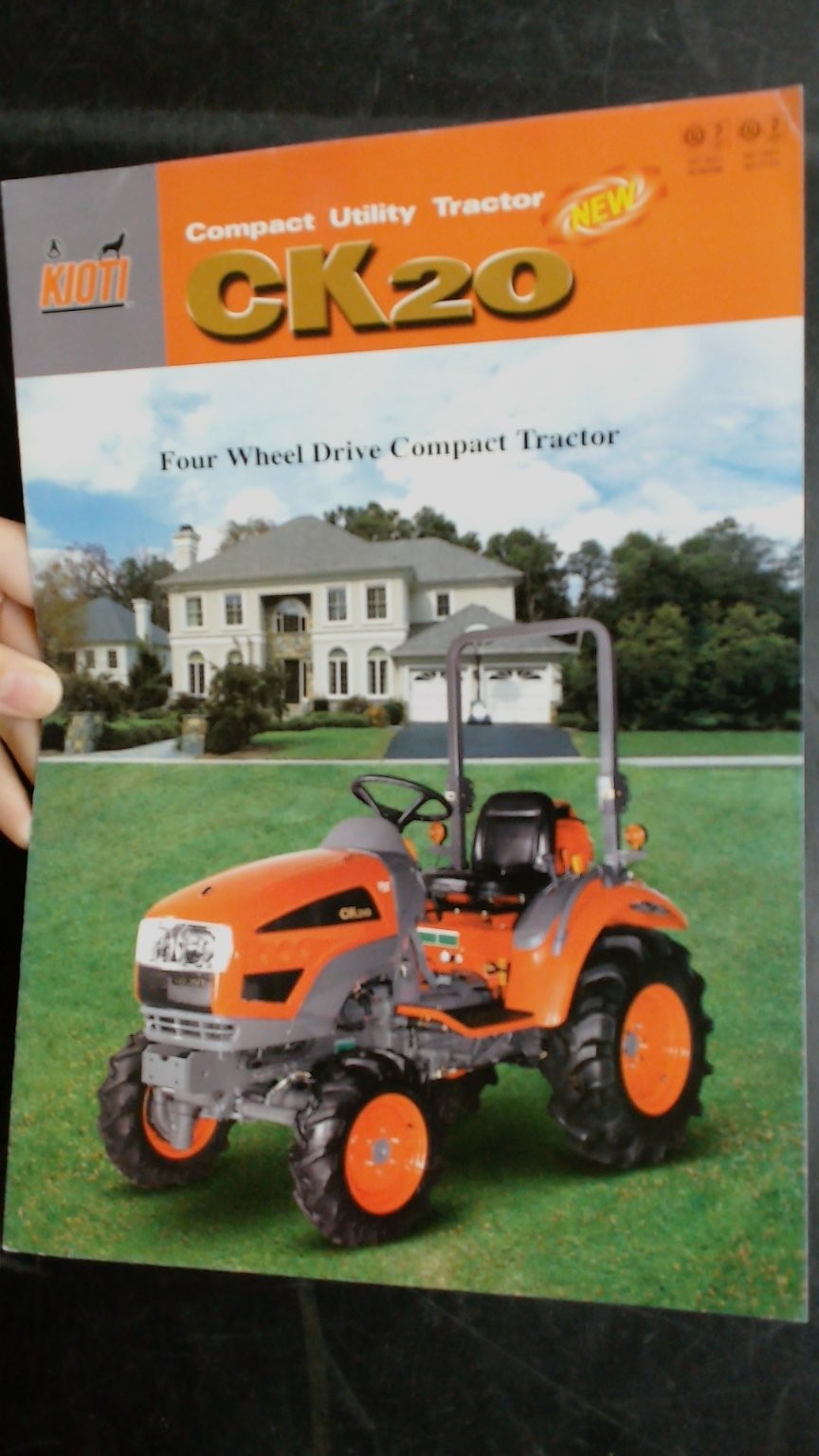 Kioti CK20 Compact Utility Tractor Brochure Vintage Agricultural Advertising