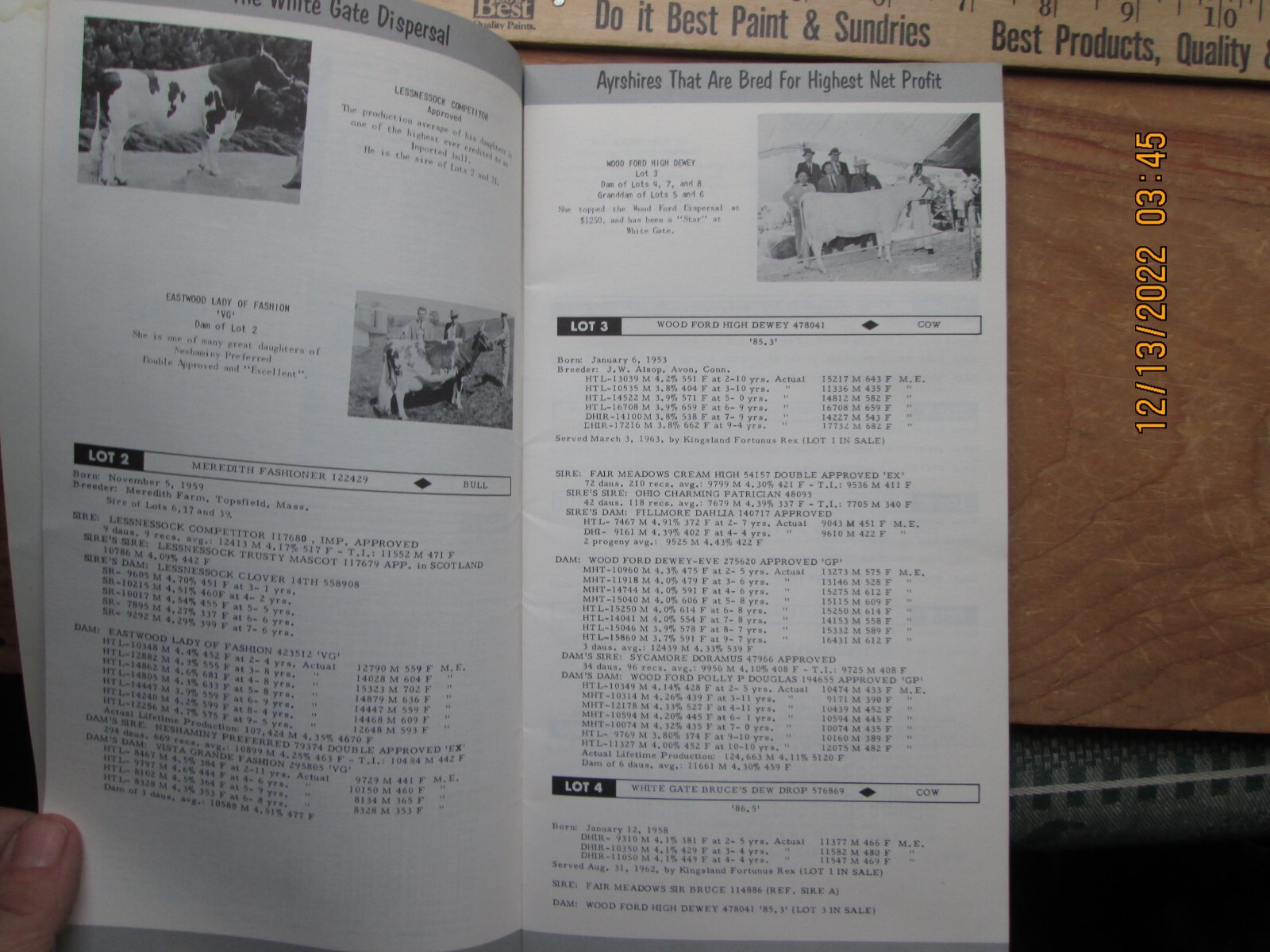 white gate farm east ayrshire dispersal LYME Connecticut booklet