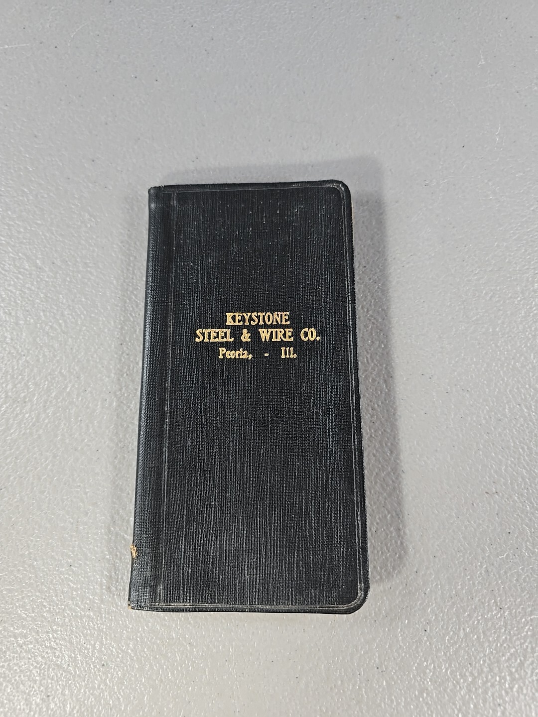 Keystone Steel & Wire Co Peoria Illinois Pocket Diary Advertising Notebook 1921