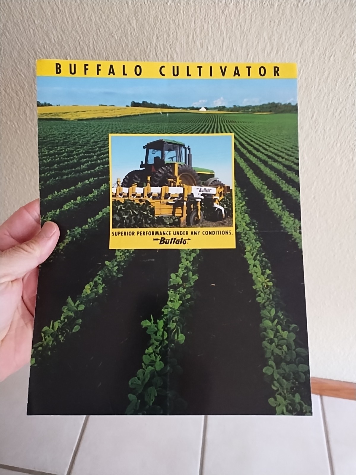 1991 Buffalo Cultivator Brochure Fleischer Mfg Columbus NE USA Farm Field Ag Ad
