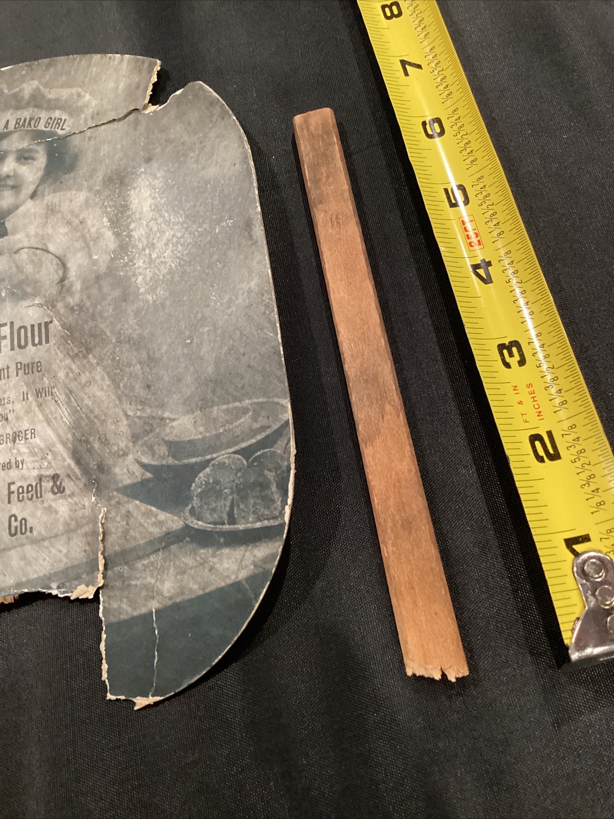 Ba-Ko Flour Canton Feed & Milling Co broken Paper Fan Ad