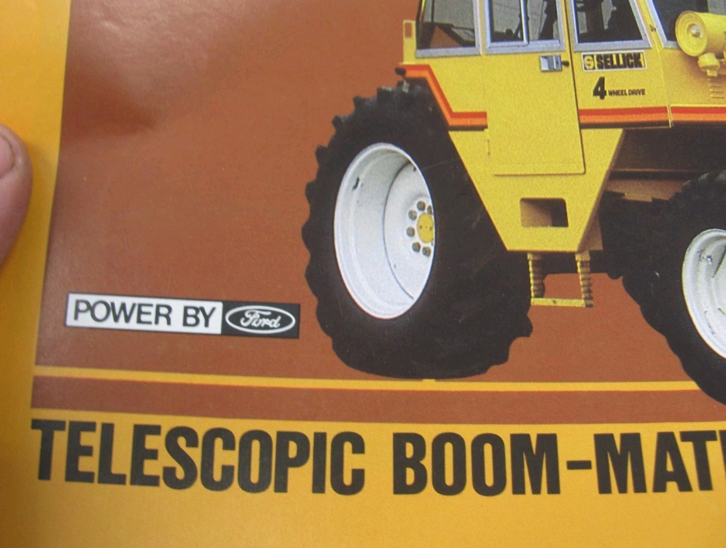 Sellick Teleporter telescopic Boom-Materials Handler Sales Brochure TEL-5-84R