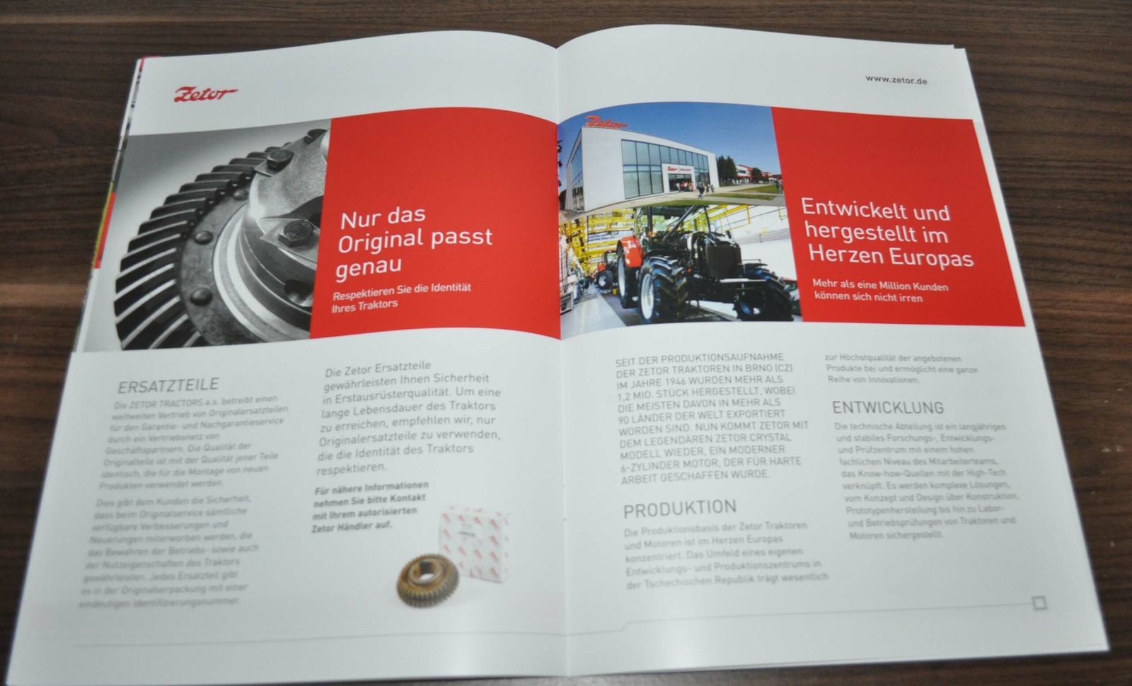 Zetor Crystal Tractor Specification Brochure Prospekt