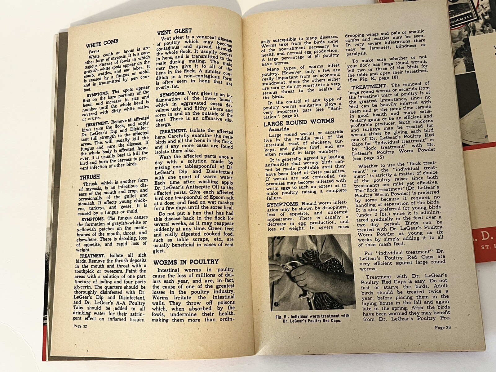 Dr. LeGear&rsquo;s Booklet Poultry Guide Live Stock Manual Horses Sheep 1940&rsquo;s LOT 2
