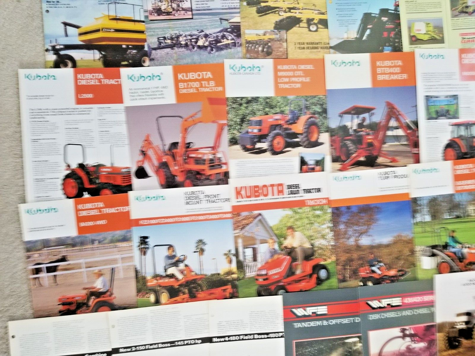 10 Pounds Of Tractor and Implement Brochures/Spec Sheets – 150+ 1980&rsquo;s and Up