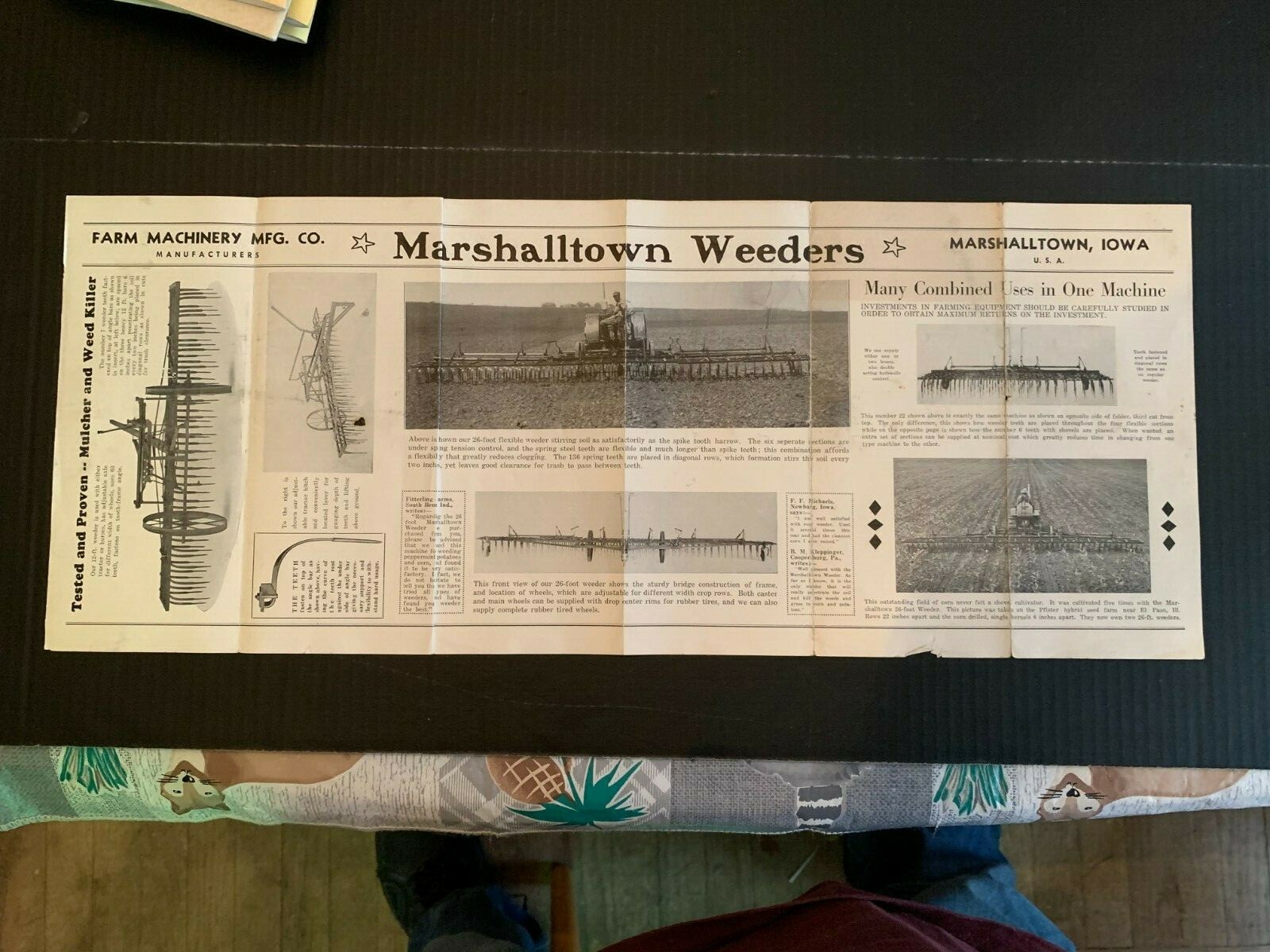 Vintage 1920&rsquo;s-30&rsquo;s Farm Machinery Company Marshalltown Iowa Brochure