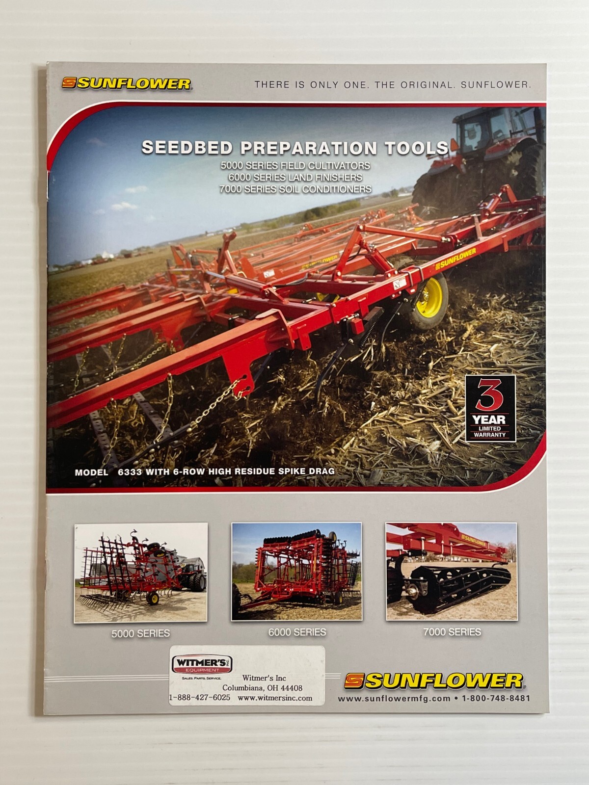 Sunflower – Seedbed Preparation Tools – Sales Brochure *Original Brochure* 2008
