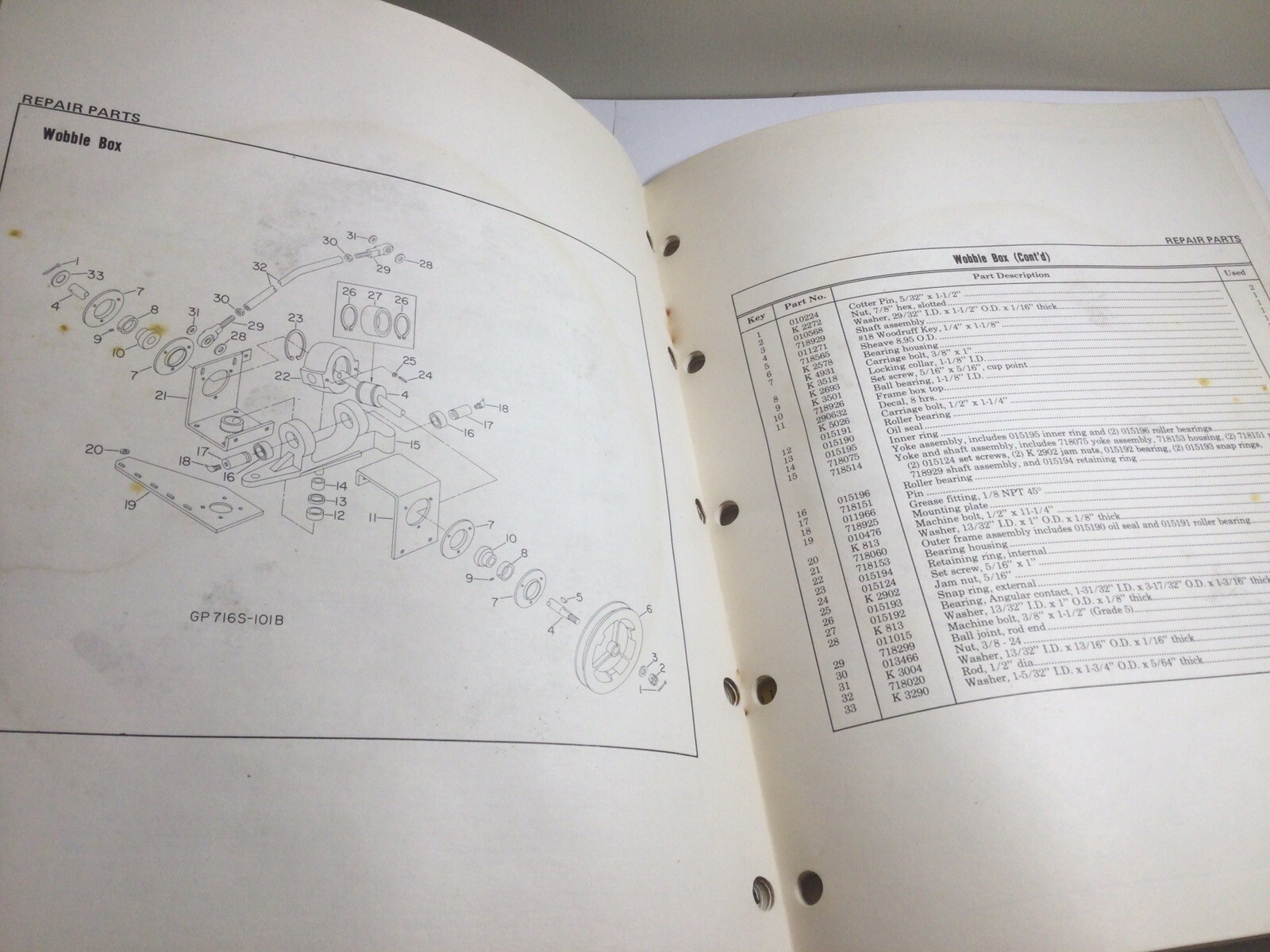 1954 AVCO NEW IDEA FARM EQUIPMENT OPERATOR’S MANUAL BEAN/GRAIN PLATFORM 713S 716
