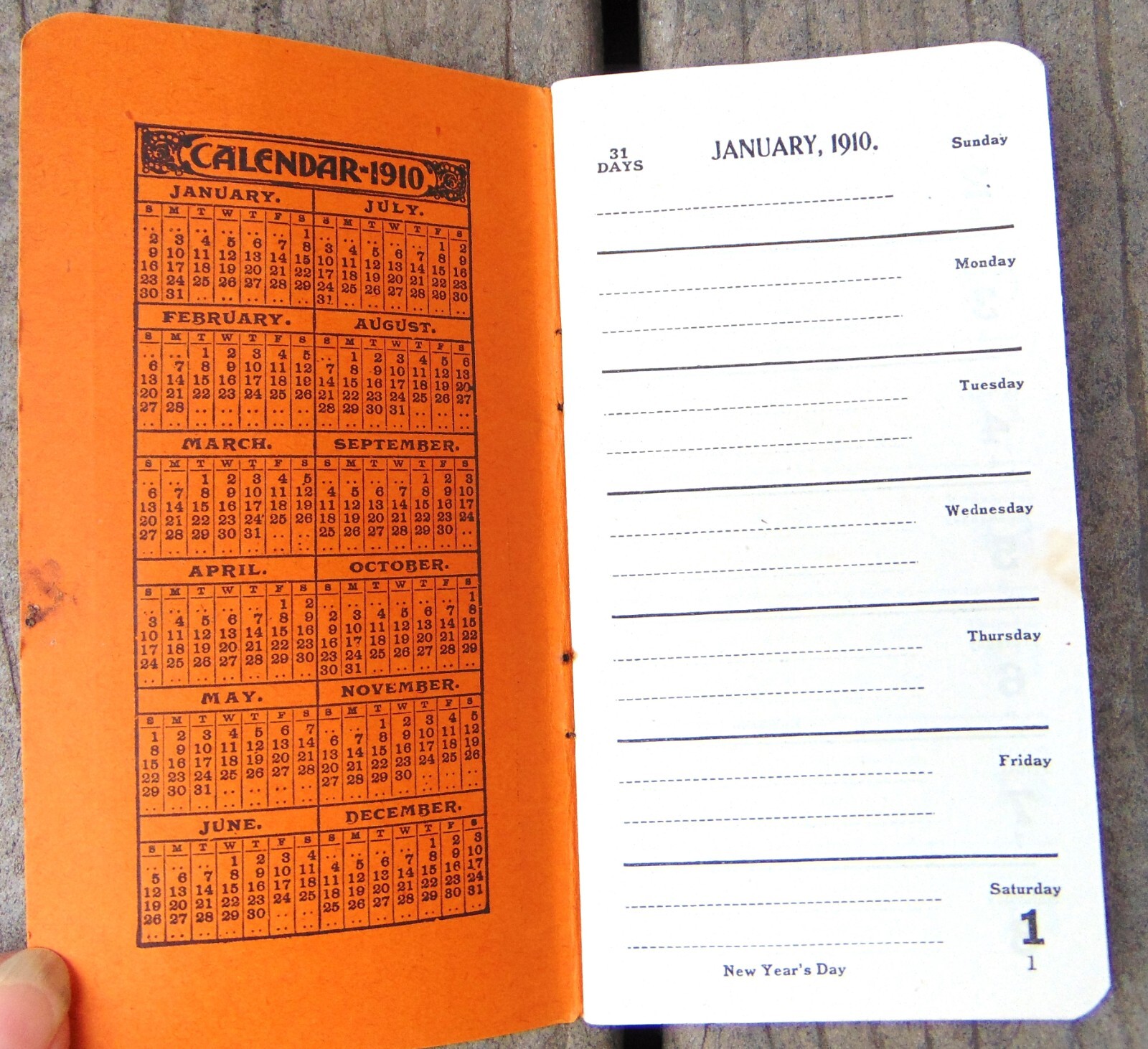 1910 CALENDAR BOOKLET ~ H.M. HESS & BRO. HIGH GRADE FERTILIZERS, PHILADELPHIA,PA