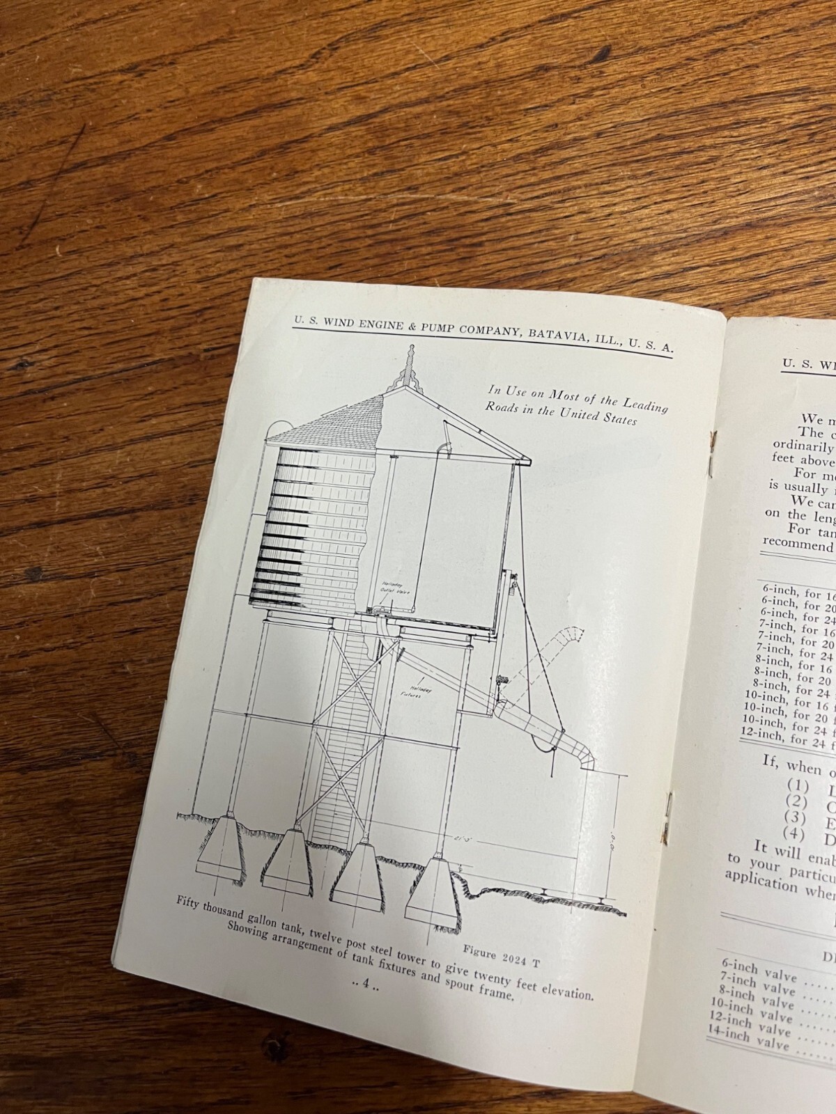 RARE Vintage 1927 US Wind Engine & Pump Co. (Batavia, Illinois) Parts Booklet