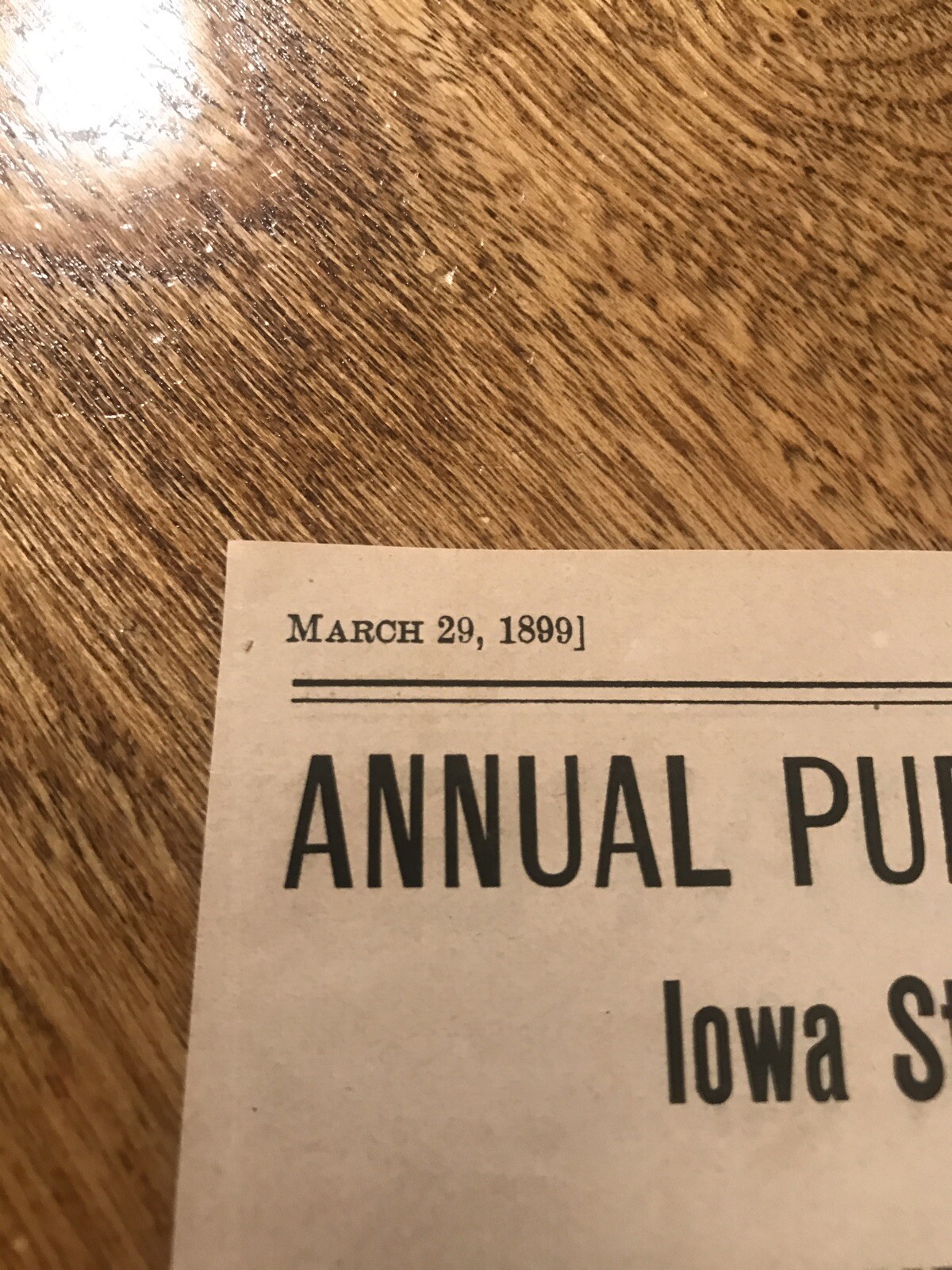 1899 Shorthorn Cattle Public Sale – Des Moines – Iowa – Cow Advertising
