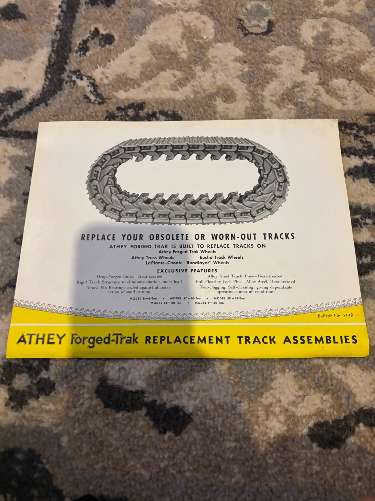 Athey Forged Trak Replacement Track Assemblies Brochure FCCA25