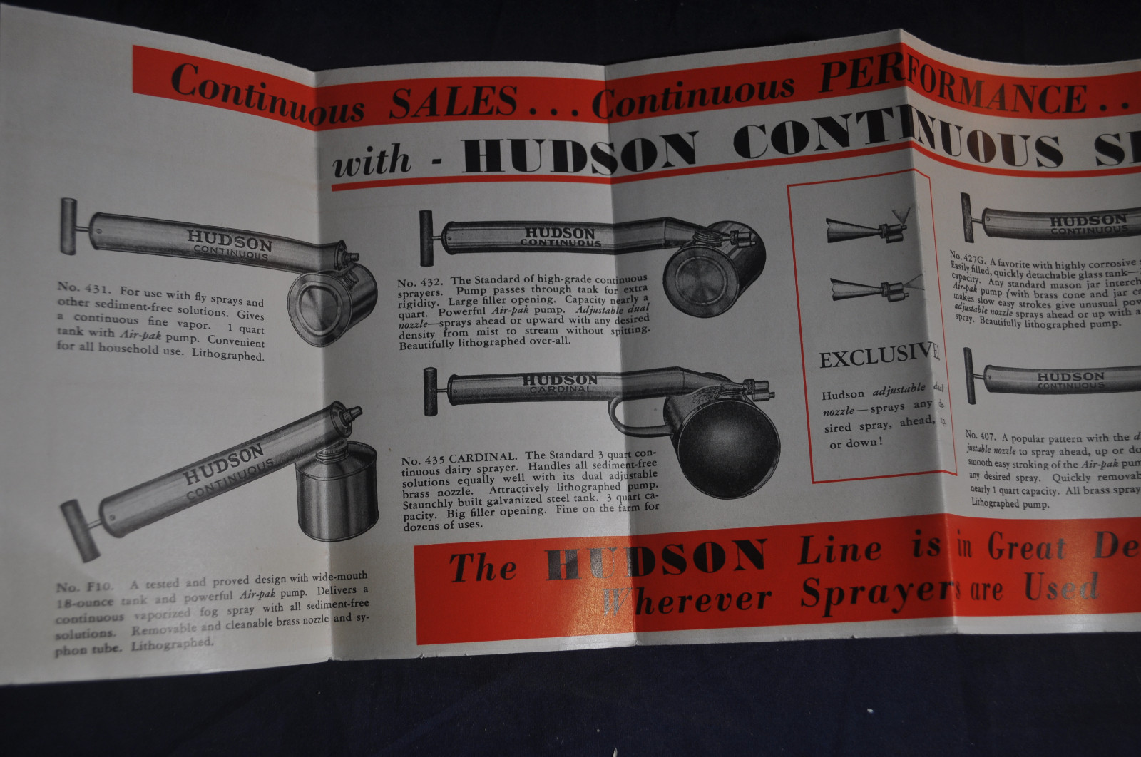 1936 Hudson Continuous Sprayers and Atomizers Brochure