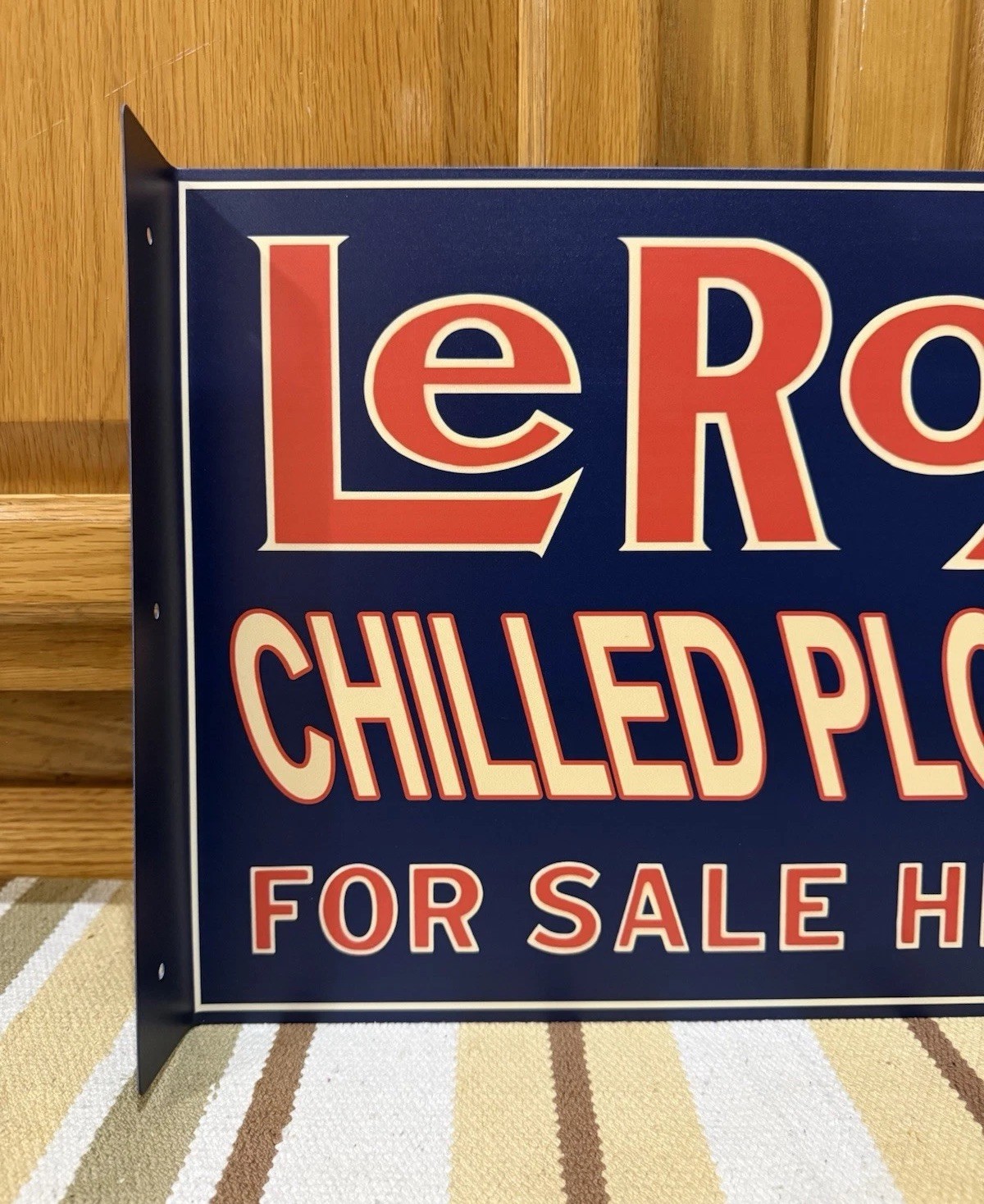 Le Roy Chilled Plows Sold Here Farm Tractor Vintage Style Wall Decor