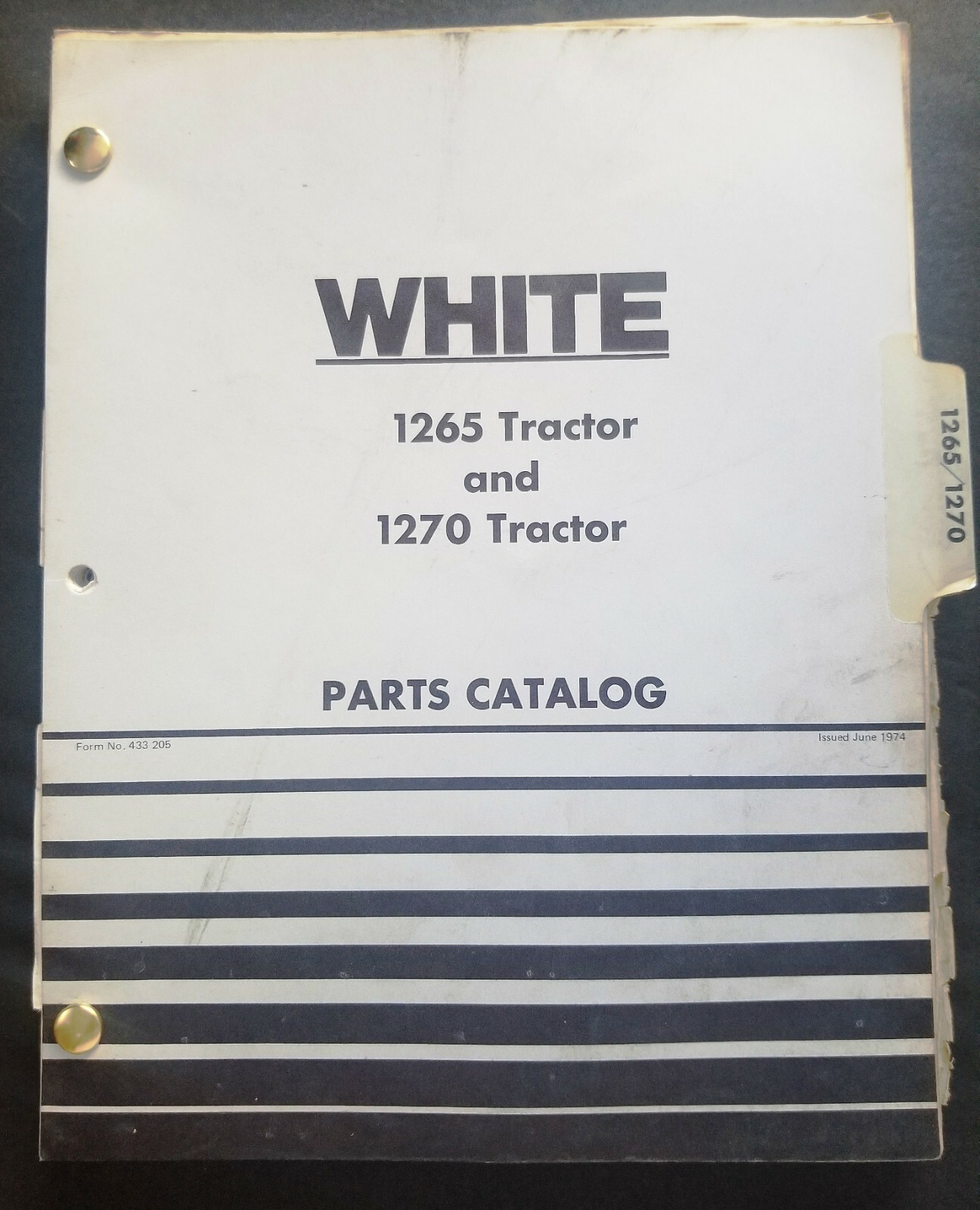 Oliver – Cockshutt Models 1265 and 1270 Tractor Dealer Parts Catalog