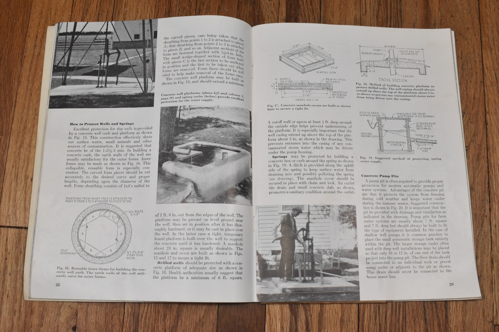 Vintage 1943 Concrete Handbook for Permenant Farm Construction Sales Brochure