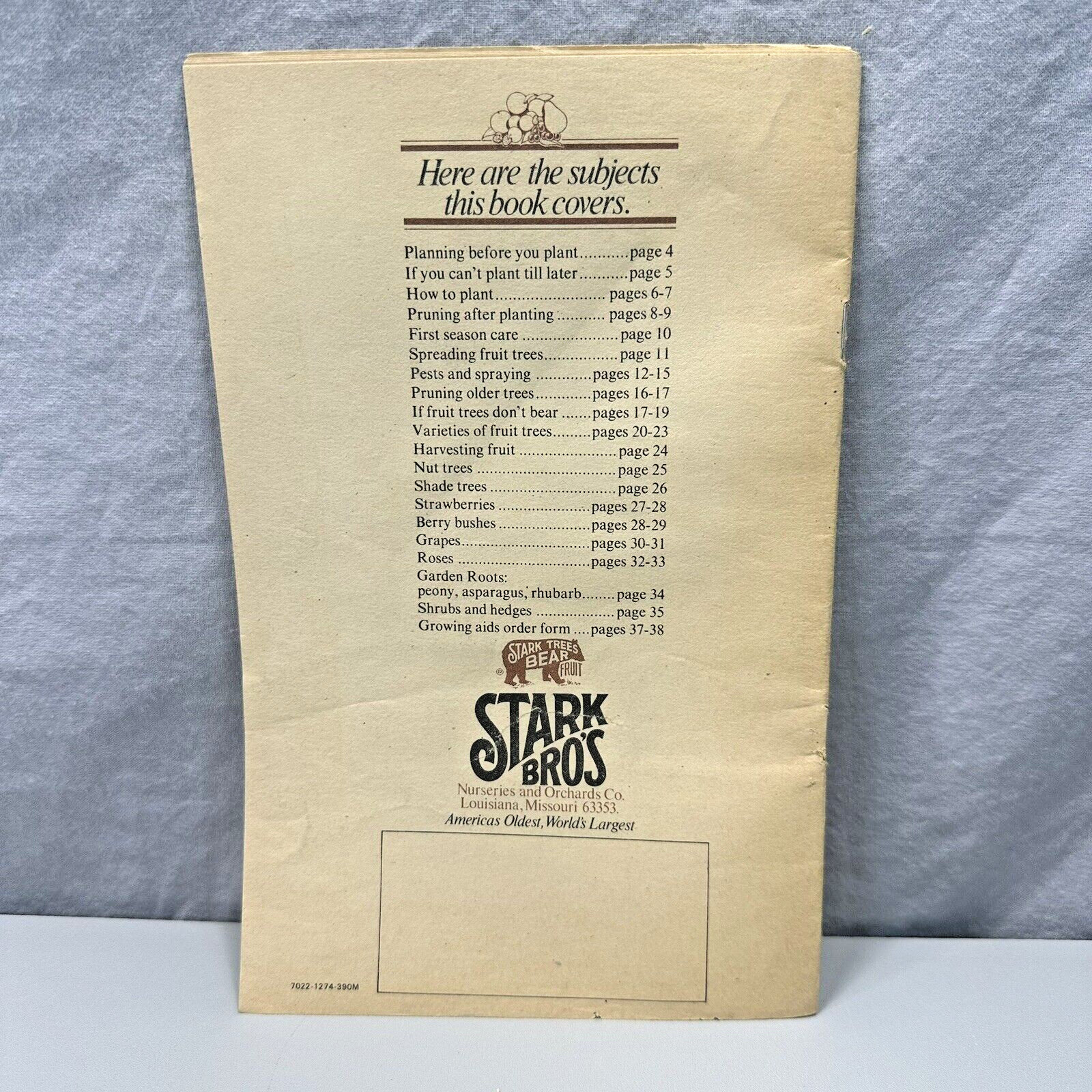 1974 Paul Stark Guide To Successful Planting Growing Vintage Gardening Booklet