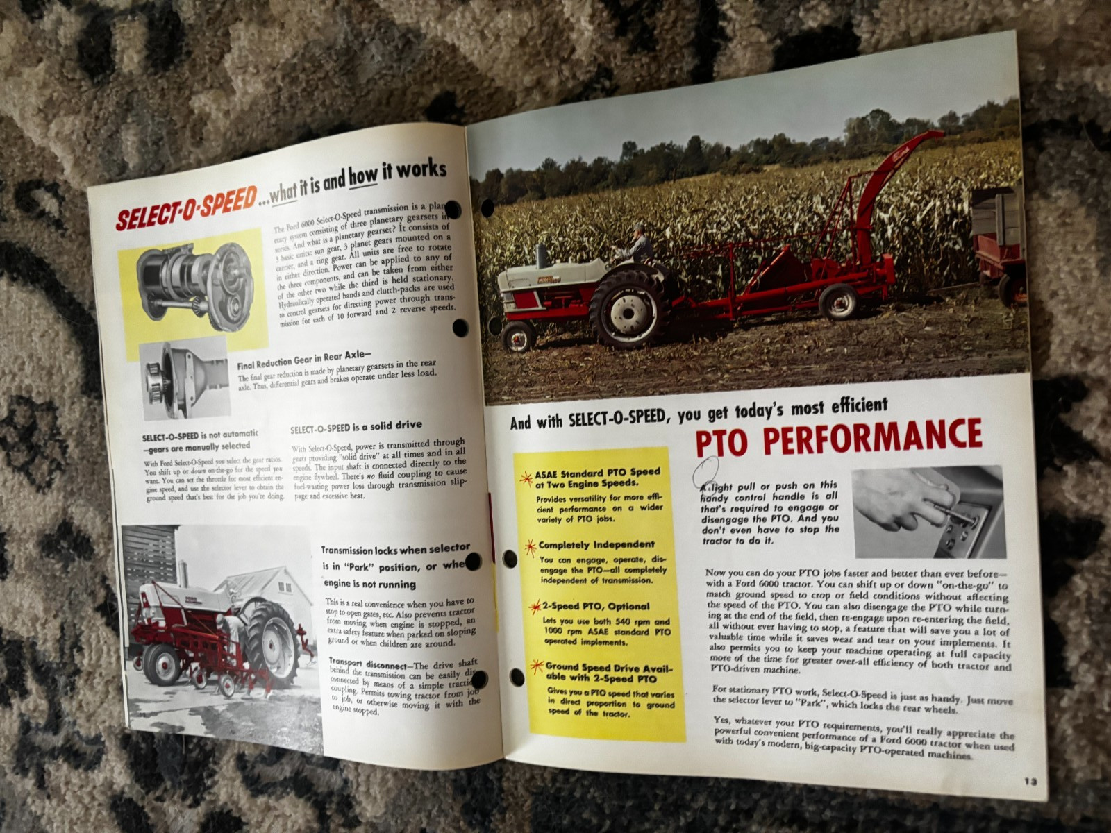 Ford 6000 Tractor For 1961 Brochure DCPA26