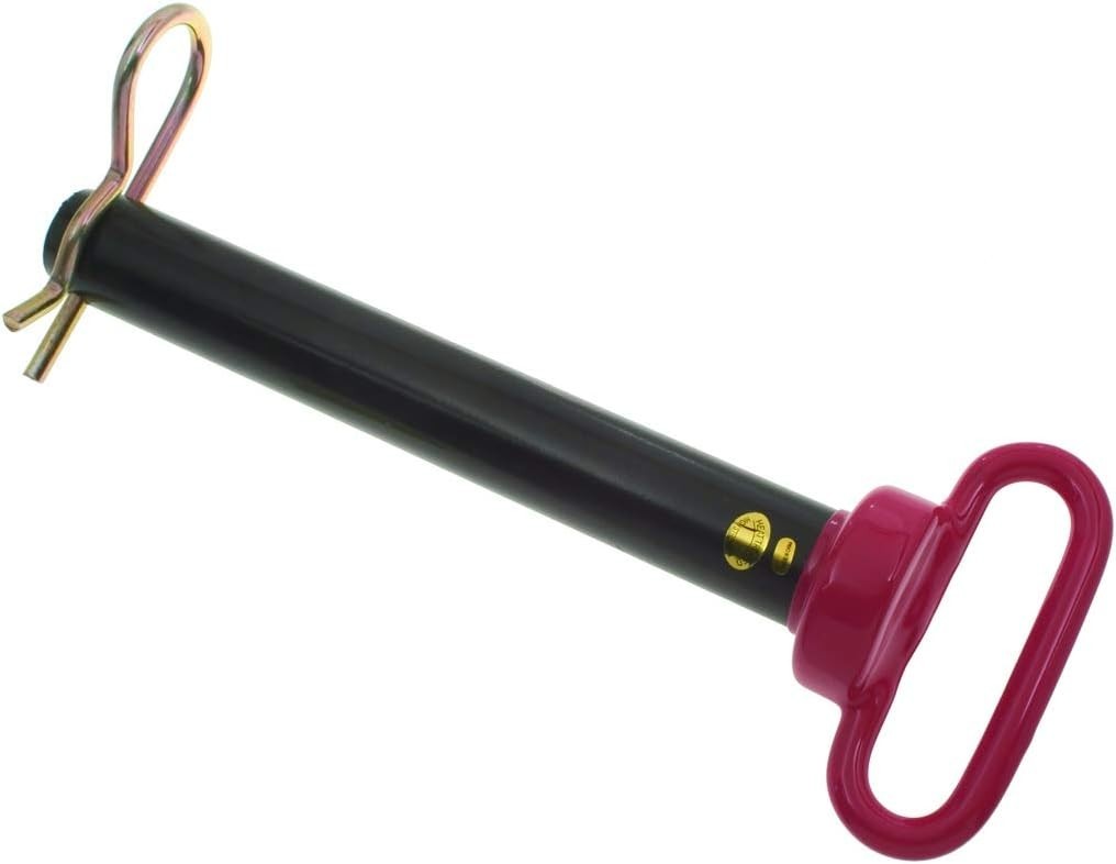Red Vinyl Coated 1-1/4&Prime; Hitch Pin – Forged Steel, 8-1/2&Prime; Length for Tough Tasks