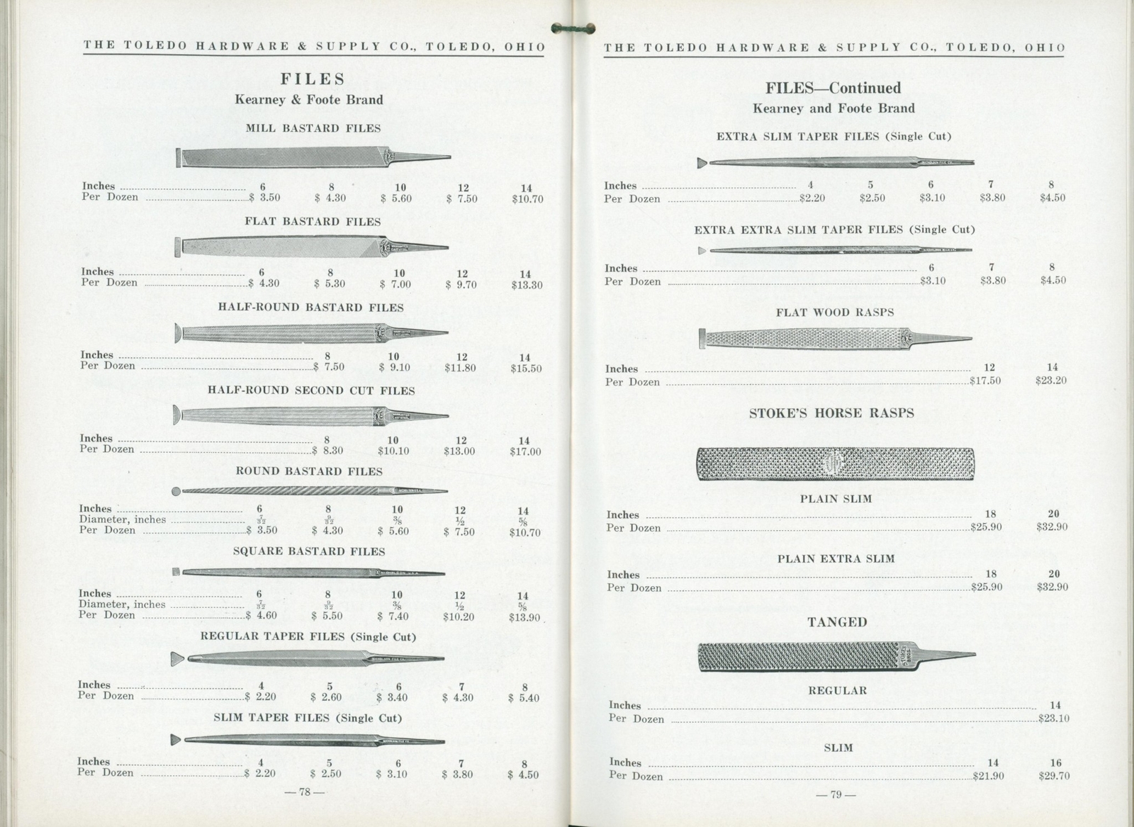 1936 Toledo Hardware & Supply Ohio Dealer Agriculture Trade Catalog Illustrated
