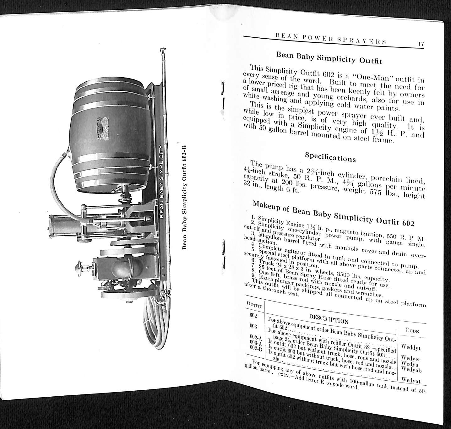 Bean Spray Pump Co Lansing, MI Hand and Power Sprayers Catalog No. 34 32pp (#1)