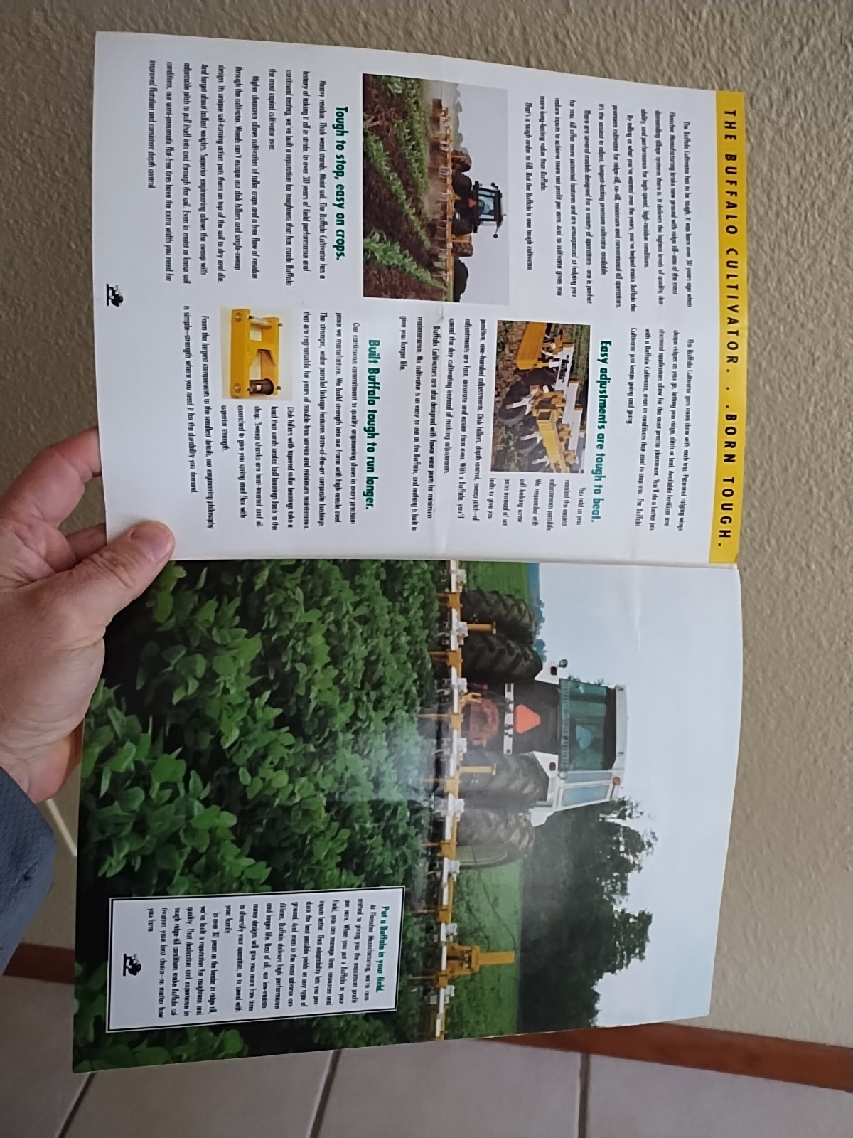 1991 Buffalo Cultivator Brochure Fleischer Mfg Columbus NE USA Farm Field Ag Ad