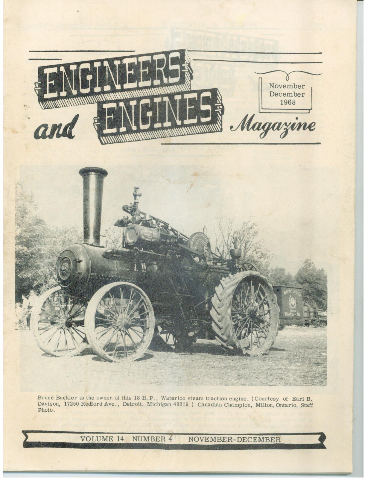 STEAM-ERA Ontario show 1968, Will County, Illinois Steam Engine Show Report