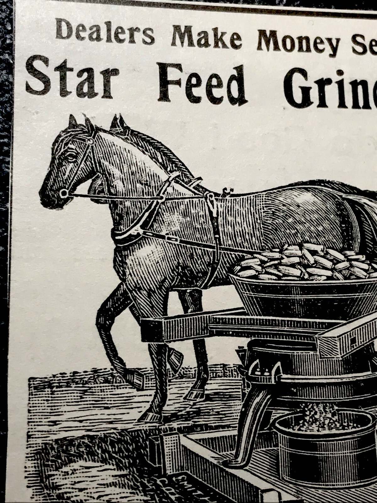 ORIGINAL 1897 Star Feed Grinder Farm Advertising – New Lexington – Ohio