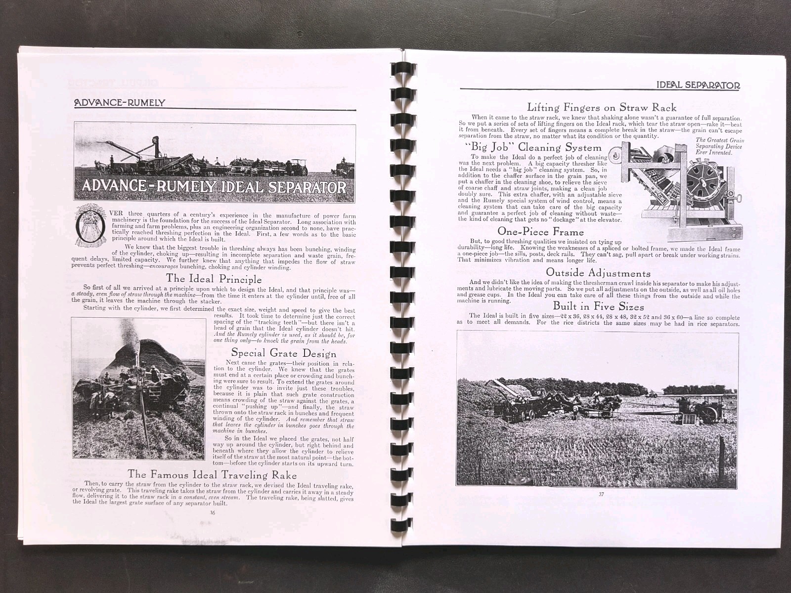 Rumley Oil Pull Tractor Dealer Brochure Owners Manual Print Advertising Reprint