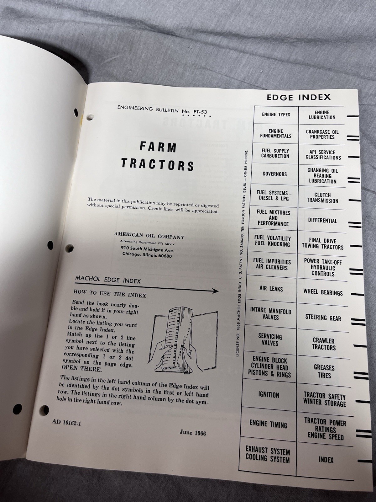 Vintage Standard Oil Division Engineering Bulletin – Farm Tractors