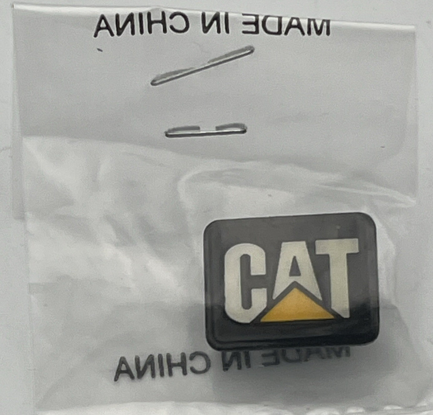 CAT Caterpillar Logo Enamel Lapel Pin / Tie Tack