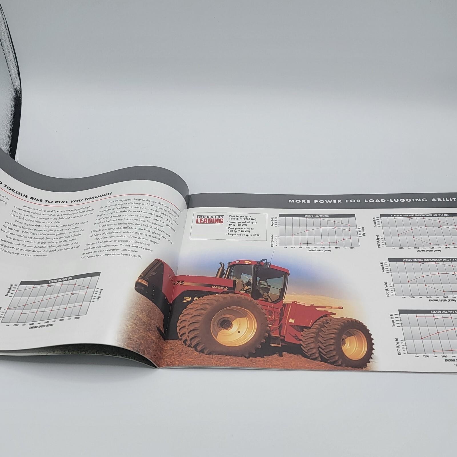 CASE IH STX SERIES STEIGER TRACTORS 275-450 HP 36 PAGES 2002 Sales Brochure