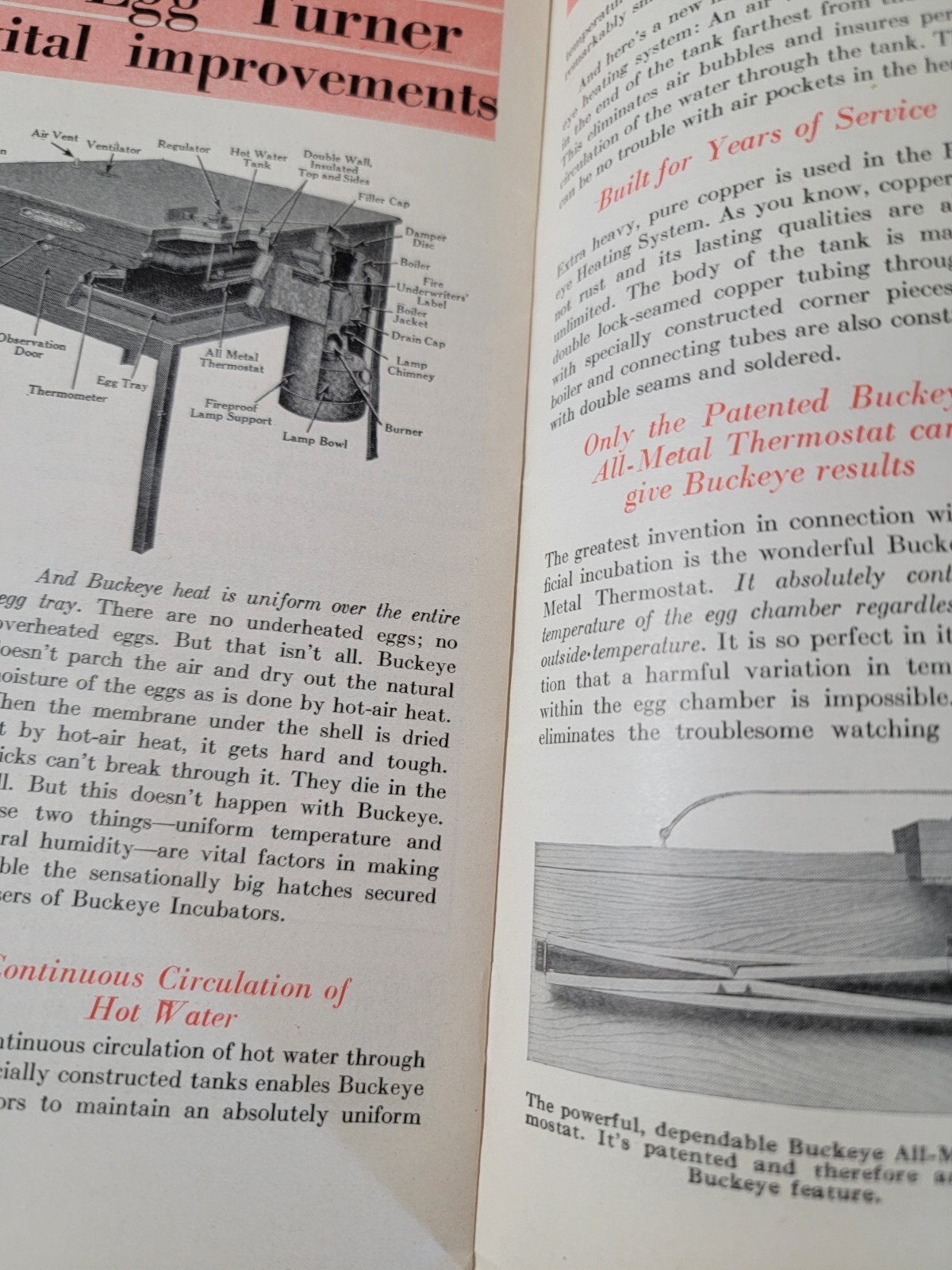 1920s 3 Pamphlets, Price List, New Improved BUCKEYE Brooders Chicken Incubator