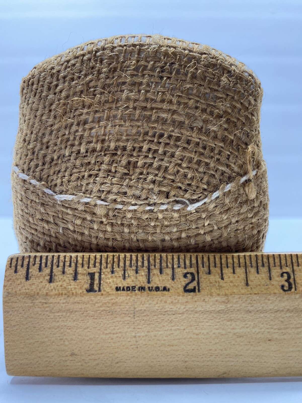 Vintage Cotton Bale Advertising Souvenir Mini Miniature Tag C & L Mini Bales
