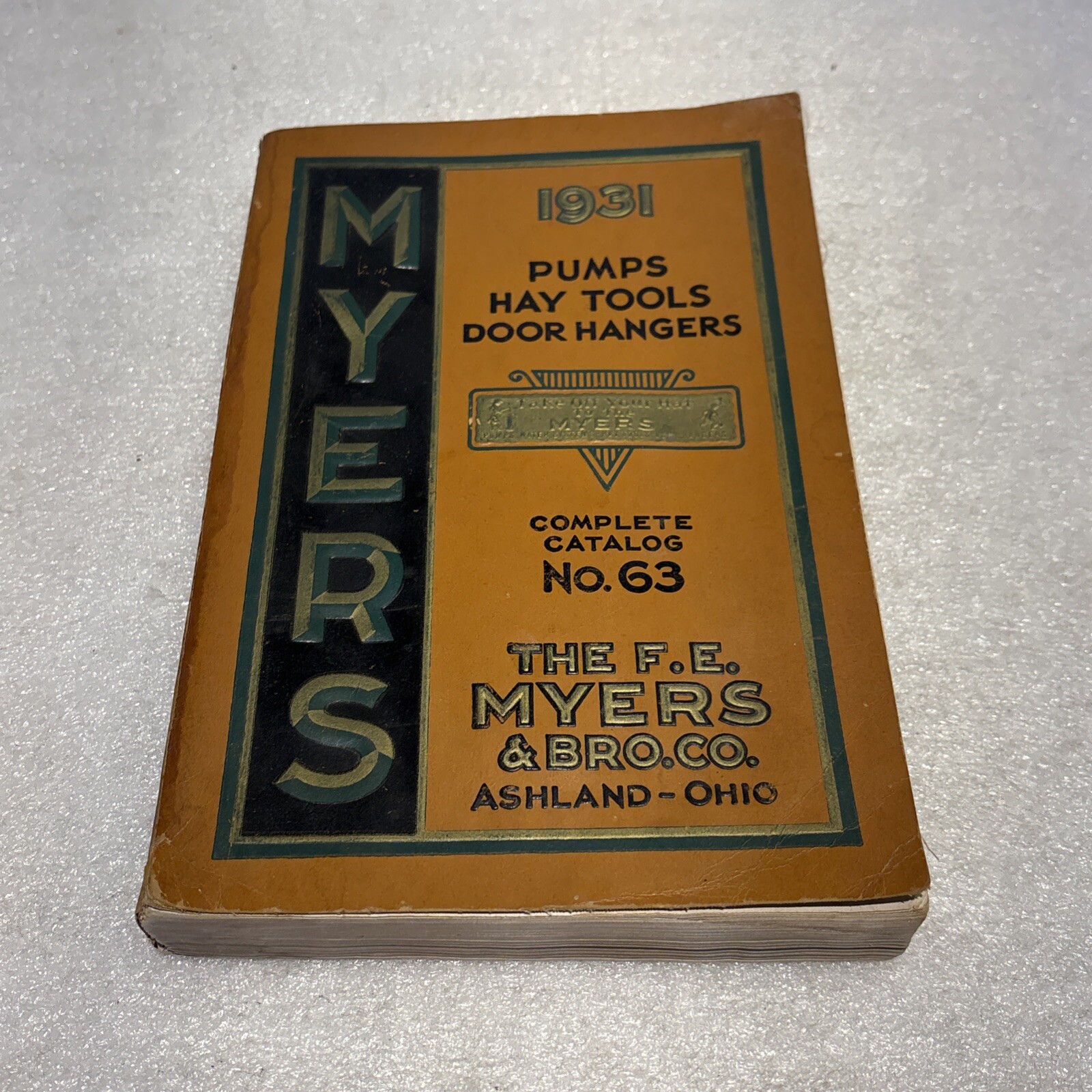 1931 Myers Pumps Hay Tools Barn & Warehouse Equipment Catalog No. 63