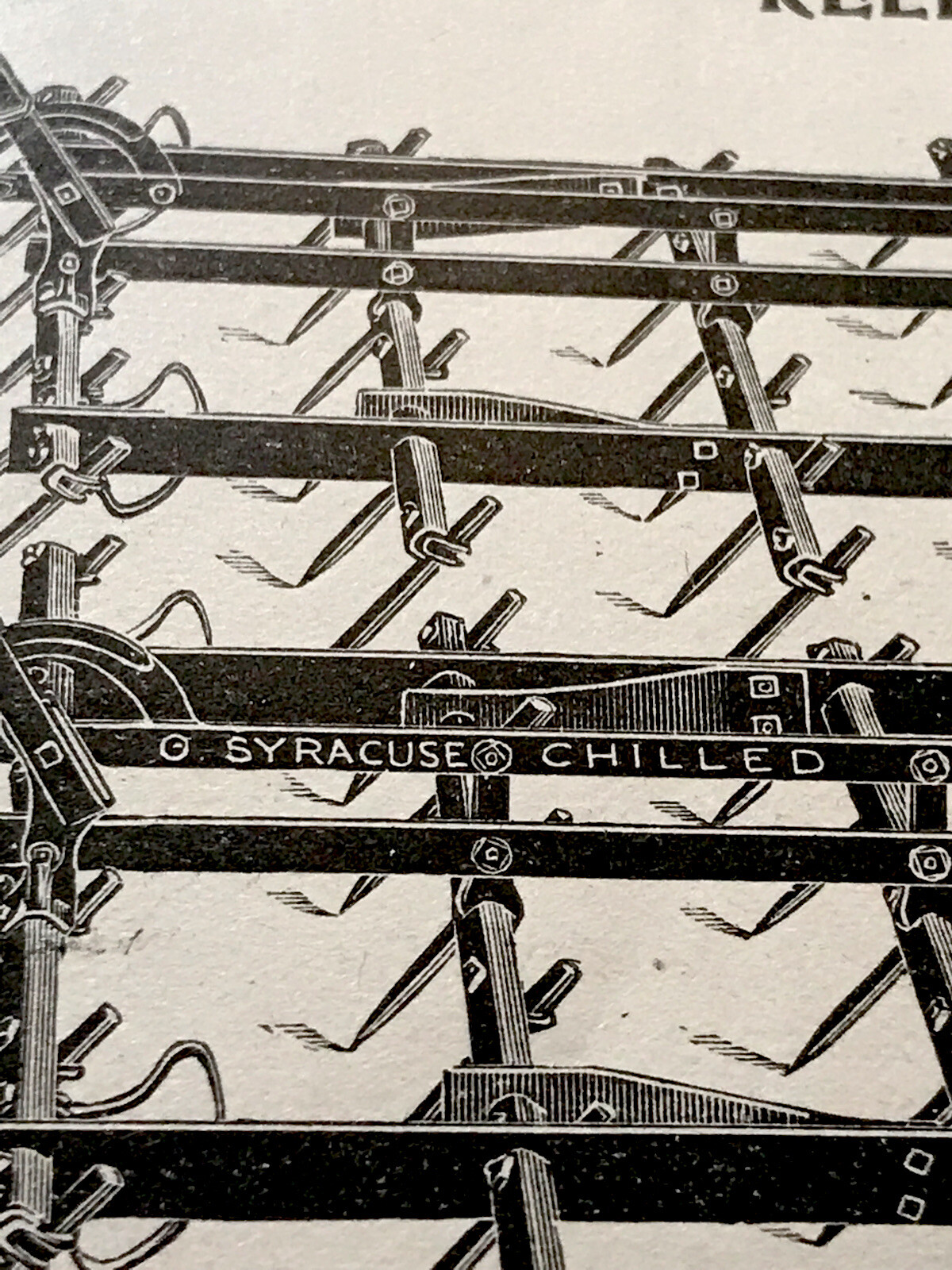 ORIGINAL 1897 Syracuse Chilled Plow Co. Farm Implement Advertising – New York