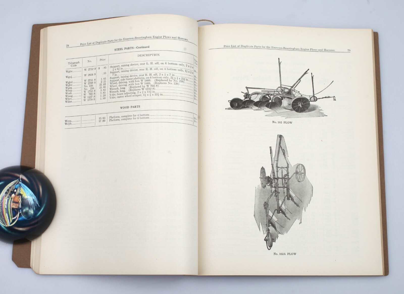 Vintage 1920 Emerson Brantingham Implement Plows & Harrows Catalog Rockford IL